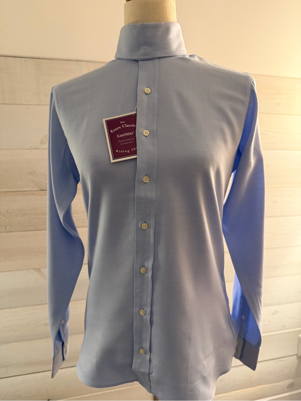 NWT Women’s Light Blue Button-Down Coolmax Riding Shirt